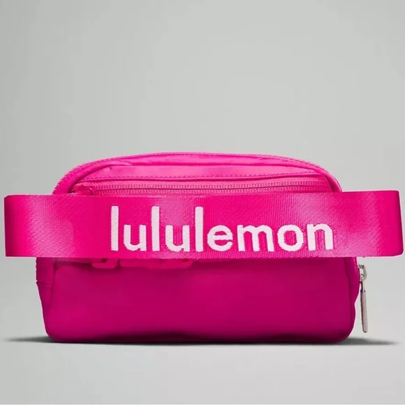 Lululemon Sonic Pink Everywhere Belt Bag Wordmark Logo NWT - Picture 3 of 8